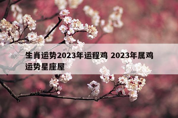 生肖鸡2023年运势大全