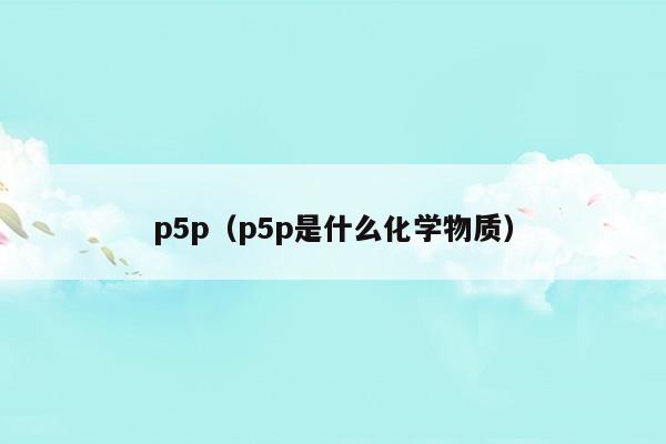 p5p6p7p8什么意思